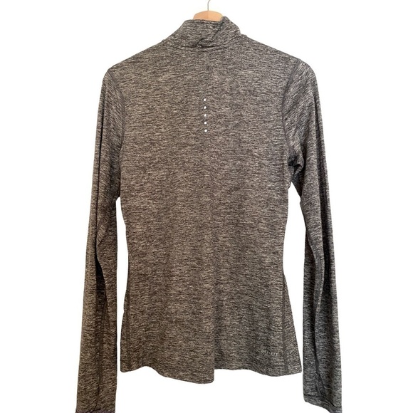Nike Shirt Women Large Gray Swoosh Long Sleeve Outdoor Drifit Running - Picture 7 of 7